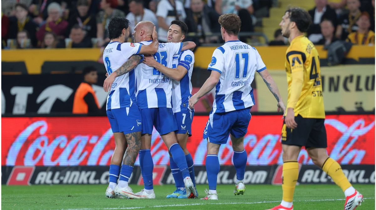 Dank Doppelpacker Thorsteinsson: Hertha wahrt die weiße Weste auch in ...