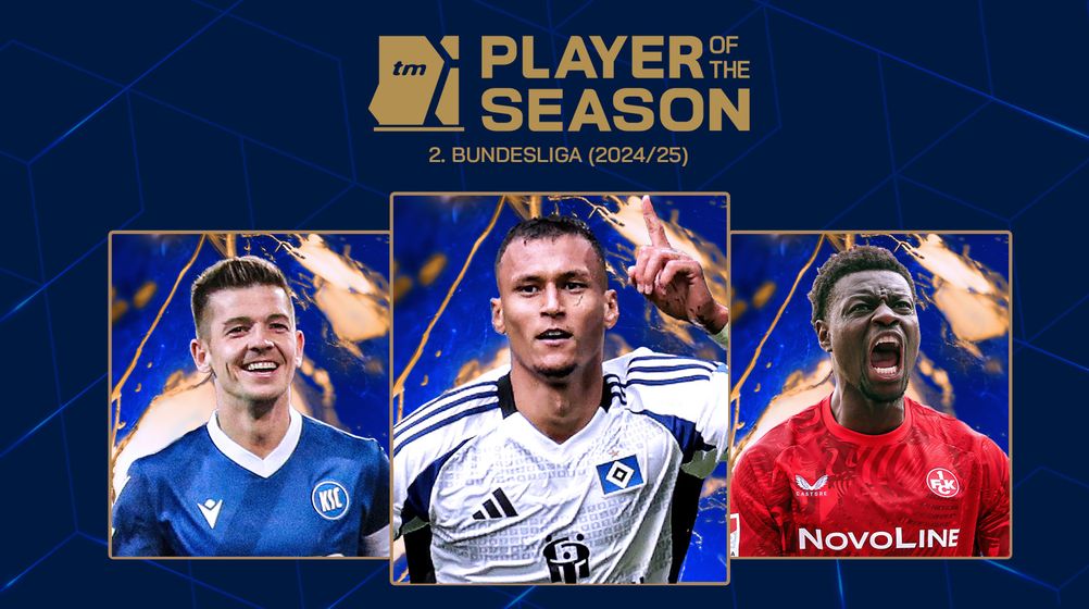 Jetzt den besten Spieler der 2. Bundesliga 2024/25 wählen