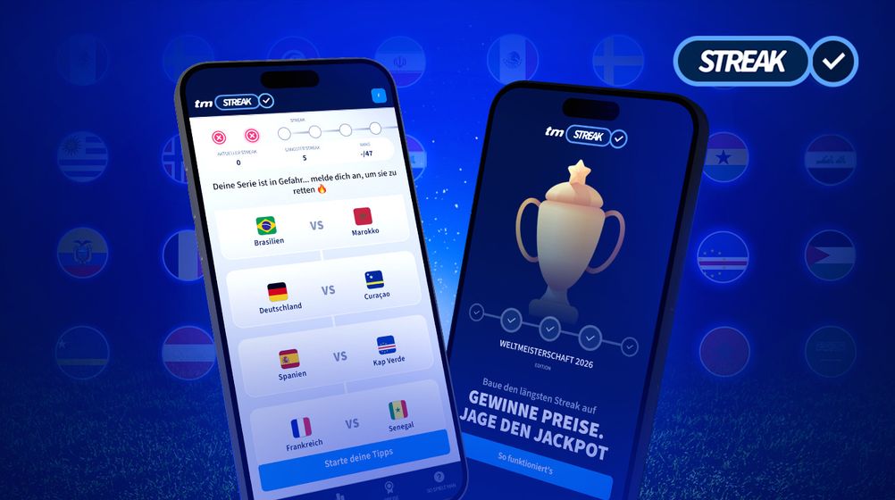 WM 2026 tippen: 100.000 Euro beim Streak‑Game von Transfermarkt gewinnen