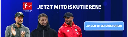 Jetzt im Forum &uuml;ber die Bundesliga diskutieren.