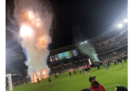 Feuerwerk beim LAFC